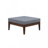Pouf de terrasse Summerlyn en tissu pour l’intérieur et l’extérieur - noyer