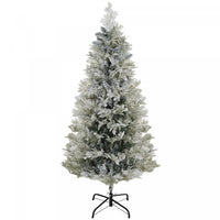 Homcom Arbre De Noel Artificiel Floque Avec Pointes De Branches Realistes