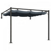 Outsunny Pergola Metallique Murale 10' X 10' Avec Toit Retractable