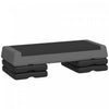 Soozier Stepper aerobique reglable , 3 niveaux 4\", 6\", 8\", gris