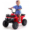 Costway Kids Ride Sur Atv Electrique 6v 4 Roues Quad Car Avec Un Bouton De Demarrage Pneus De Bande Rouge