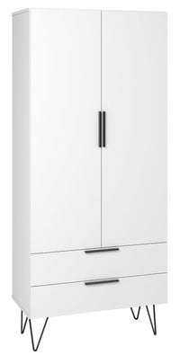 Armoire décorative Beekman de Manhattan Comfort avec 6 tablettes - blanche