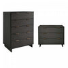 Ensemble de commode 2 pieces Granville Modern en gris charbon