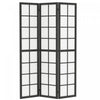 HOMCOM Paravent a 3 Panneaux, Ecran de Separation Pliable de 5.6 pi, Noir