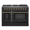 Cuisiniere a gaz Galiano de 48 po en noir, 6,58 pi³, doubles fours - FFSGS6244-48BLK