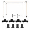 Outsunny 8pcs Kit de supports de pergola pour bois de 4x4\" (reel 3,6x3,6\")
