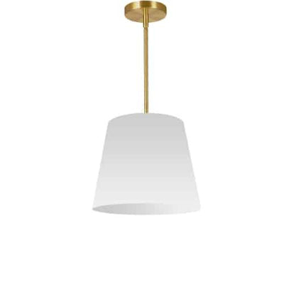 Dainolite Oversized Drum 1 Light Pendant tapered Drum Small White Shade Lamp|Petit luminaire suspendu de Dainolite avec très grand abat-jour cylindrique effilé blanc et 1 ampoule