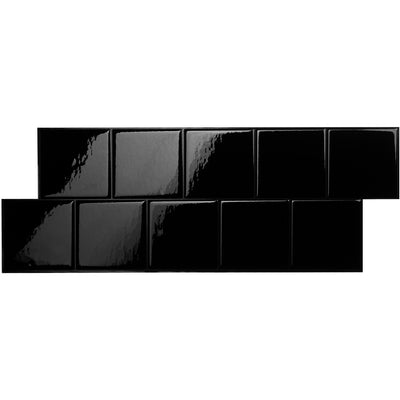 Smart Tiles Peel and Stick 2-Sheet 22 x 8 Backsplash - Square Berlin|Dosseret Smart Tiles peler et coller 22 x 8, 2 feuilles - Square Berlin