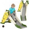 Qaba Toboggan Pour Tout-petits, Toboggan 3 En 1 Pour Enfants Avec Panier De Basket-ball, Grimpeur, Toboggan Interieur Pliable Sur Le Theme Du Radis Pour 1 A 3 Ans, Jaune