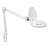 Lampe à loupe à lentille 5 D de Dainolite avec fini blanc et ampoule à DEL de 8 W