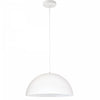 Petit luminaire suspendu Ofelia de Dainolite avec fini blanc mat et 1 ampoule