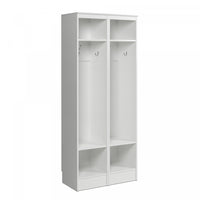 Portemanteau Etroit A 2 Tablettes – Blanc (ensemble De 2)