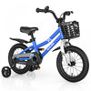 Velo Costway 14\" Pour Enfants Avec Roues D'entrainement Amovibles Et Panier Pour 3-5 Ans Bleu