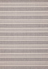 Tapis Jackson a rayures creme taupe, 5'3\" x 7'7\"