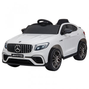 Aosom Voiture Electrique 12 V Pour Enfants Sous Licence Officielle Cadeau Parfait Avec Roue De Suspension Telecommandee Blanc