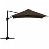 Outsunny Parasol En Porte-a-faux Carre De 10 Pi