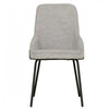 Chaise d'appoint de salle a manger Thora rembourree taupe (ens. de 2)