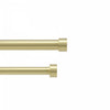 Tringle à rideaux extensible double Cappa de Umbra laiton de 1 po - 66 po à 120 po