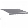 Outsunny Store Retractable 8'x7', Abri de Terrasse, Pare-Soleil, Gris Fonce