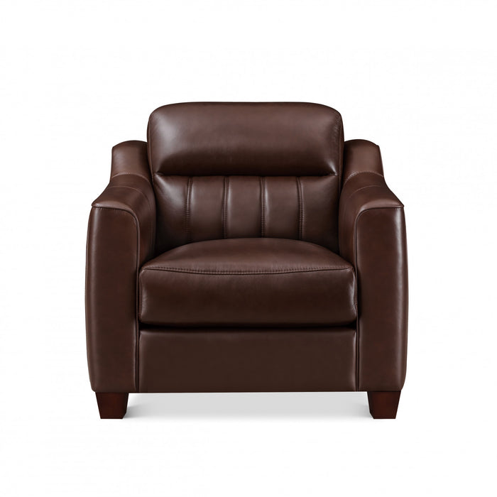Hydeline Uptown Fauteuil en cuir – Brun