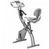 Soozier Velo D'exercice 2 En 1 Stationnaire Pliable, Bleu