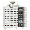 HOMCOM Meuble a chaussures, rangement pour 20 paires de chaussures, blanc