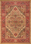 Tapis Traditionnel Lux 5'3\" x 7'6\" en Ivoire