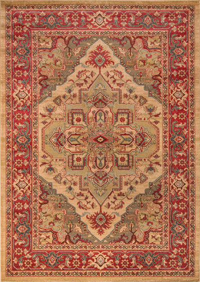 Lux Traditional 5'3" x 7'6" Area Rug in Ivory Indoor Area Rug | Tapis Traditionnel Lux 5'3" x 7'6" en Ivoire
