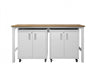 Ensemble de garage moderne Fortress 3 pieces en blanc
