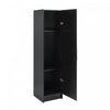 Armoire étroite Elite de 16 po - noire