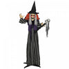 Outsunny Decoration Animee D'halloween, Sorciere Animatronique, Orange