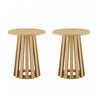 Table d’appoint Layla style scandinave moderne en chene clair – Lot de 2