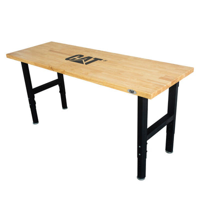 CAT® Heavy-Duty Workbench 72"x25"x29-42" Garage Storage | Etabli robuste CAT® 72 po x 25 po x 29-42 po