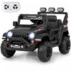 Costway 12v Enfants Roulent Sur Le Camion Avec 2 * 12v Moteurs Suspension De Ressort Et Telecommande Noir