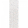 Carpette à poil long Lola à motif de treillis - 2 pi 7 po x 8 pi
