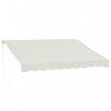 Outsunny Auvent Electrique Retractable 10' X 12' Avec Telecommande, Creme