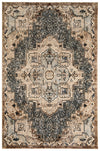 Tapis Lavable/Traditionnel Esmira 5'0\" x 7'6\" en Bleu