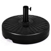 Costway Pied de parasol rond 20'' 23L rempli d'eau pour mobilier de patio auto-remplissage