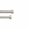Tringle à rideaux extensible double Cappa de Umbra acier nickel de 1 po - 66 po à 120 po
