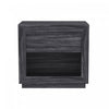 Table de nuit contemporaine Soren 26\" en gris charbon (1 tiroir)