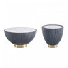 Ensemble de 2 tables Anderson Modern : table basse et table d’appoint en gris