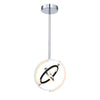 Luminaire suspendu de la collection Trilogy avec lumière à DEL intégrée de 13 po - nickel poli