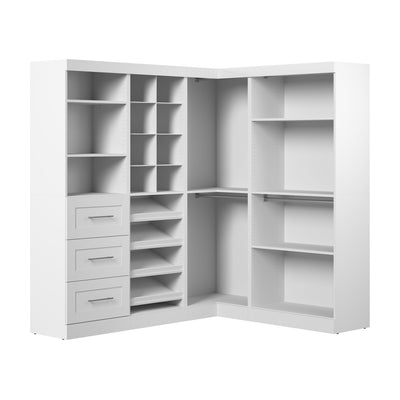 Bestar Pur 83 W Walk-In Closet Organizer - White|Organisateur de pièce-penderie Pur de Bestar de 83 po (L) - blanc