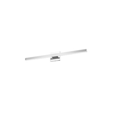 Dainolite Arandel Vanity Light 4"d 18w LED Polished Chrome White Acrylic Diffuser Lamp|Lumière de coiffeuse Arandel de Dainolite de 4 po de diamètre en acrylique blanc qui diffuse la lumière, avec fini chromé poli et ampoule à DEL de 18 W