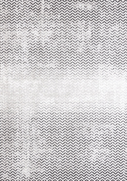 Carpette à motif de chevron lavable à la machine - 7 pi 10 po x 10 pi 6 po