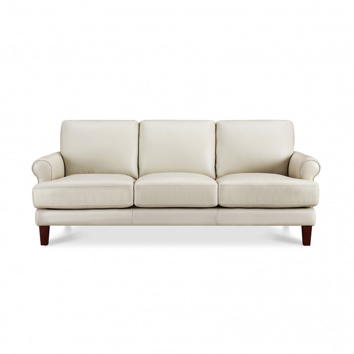 Hydeline Sarina Sofa en cuir – Vanille