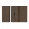 Armoire bibliotheque moderne Rivington 38\" en noyer - Ensemble de 3