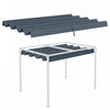 Outsunny Toit De Pergola Retractable, Couverture Pare-soleil De 9,8' X 7,1'