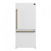 Refrigerateur Milano Espresso de 31 po avec congelateur inferieur, blanc, 17,2 pi³ – FFFFD1785-31WHT