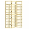 Outsunny Ecran De Confidentialite Exterieur En Bois 3 Panneaux Bois Naturel